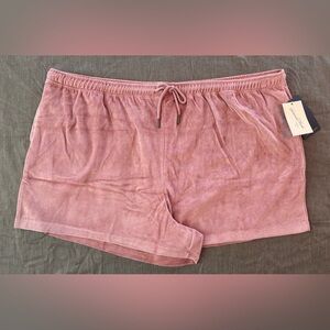 Universal Thread Women’s Pink Velour Lounge Shorts, Size: 2X, NWT
